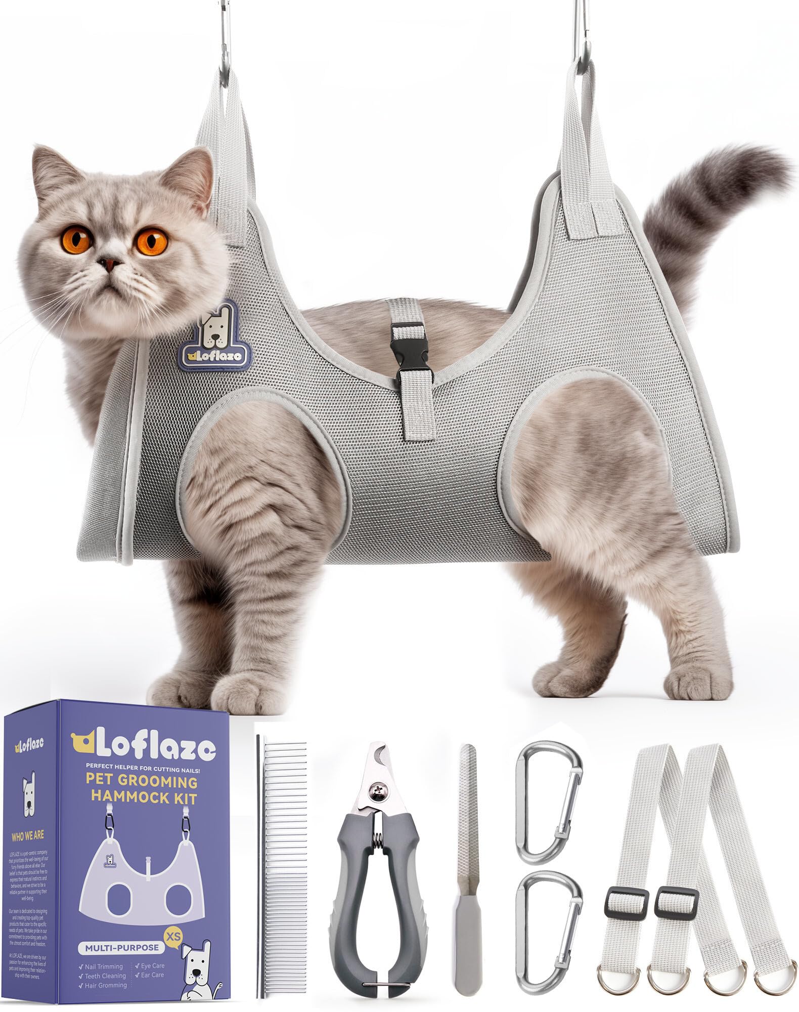 Amazon.com: Loflaze Dog Grooming Hammock Harness for Dogs & Cats